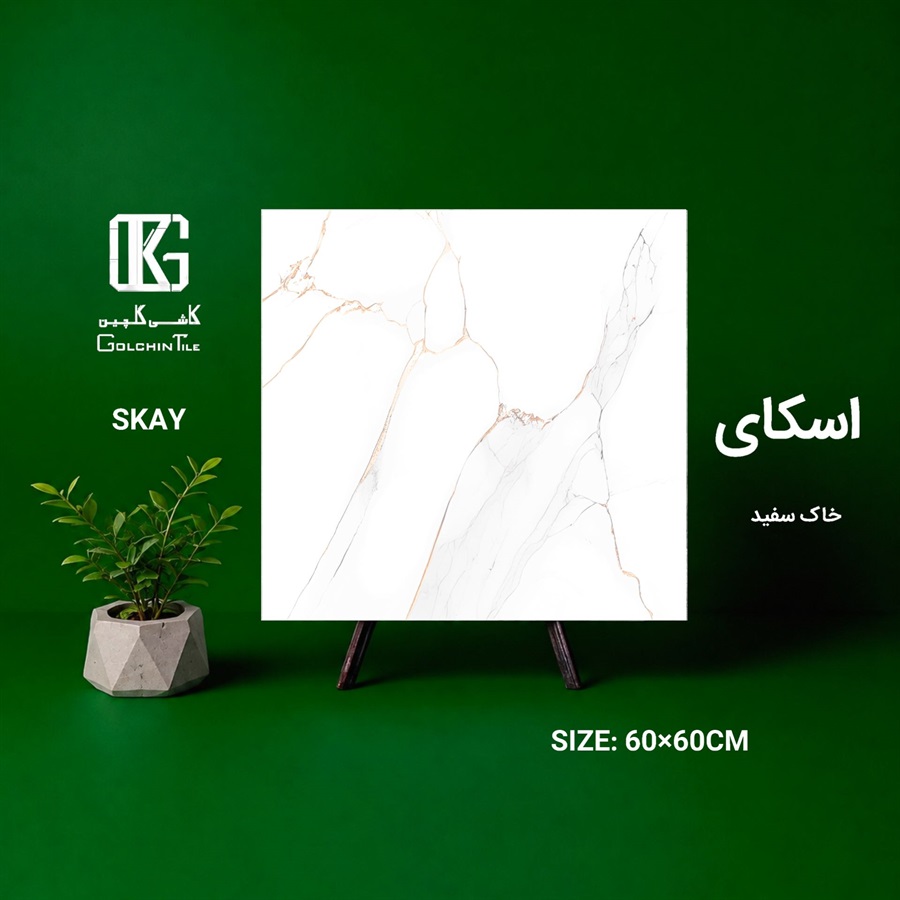سرامیک خاک سفید اسکای 60×60